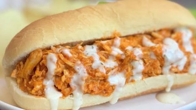 12'' Buffalo Chicken Sub w/ Fries.
