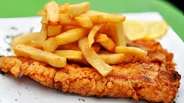 1 Chicken Sandwich and 3 Chicken Tenders w.fries.