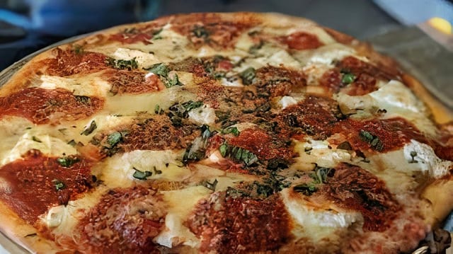 Eggplant Parm Pizza.